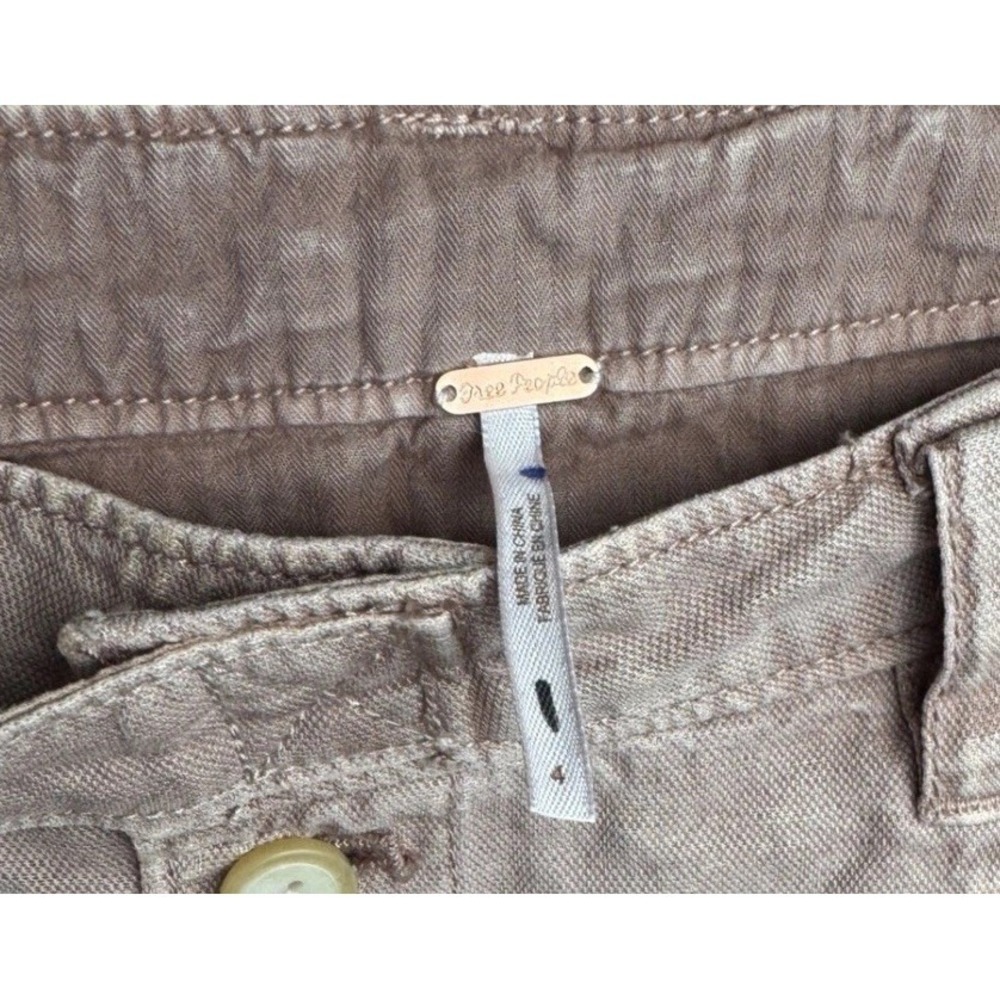 Free People Kyoto Cargo Pants 4 Boho Harem Tapered Belted UTILITARIAN NWT - Picture 4 of 7